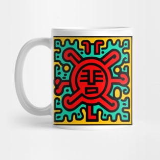 Funny Keith Haring, Bitcoin Mug